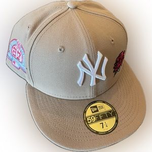 New York Yankees Camel/Hot Pink Rose 27 World Series Champions New Era 59FIFTY